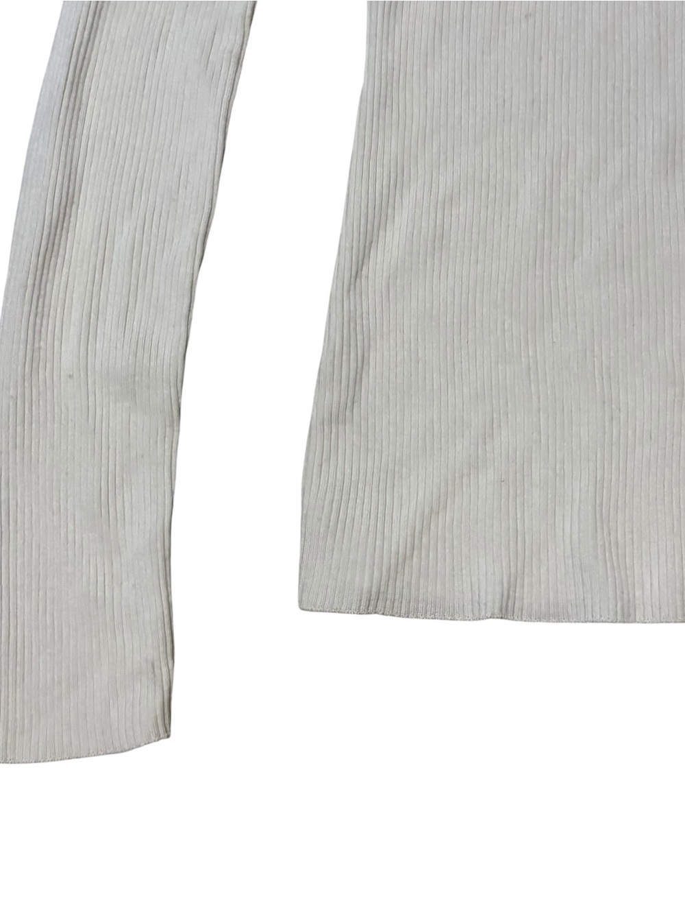 Wolford 100% Virgin Wool Ribbed Turtleneck Top Women’s Size Small In Cream - Picture 4 of 8